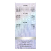 Elegant modern luxe parelholografische kaart (Achterkant)