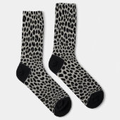 Elegant modern luxe wit luipaard Collectie Sokken (Rechts)