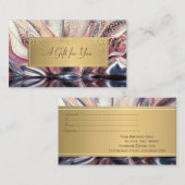 Elegant Modern Luxury Gold Confetti Abstract Kortingskaartje (Voorkant / Achterkant)