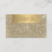 Elegant Modern Luxury Gold Glitter Kortingskaartje (Voorkant)