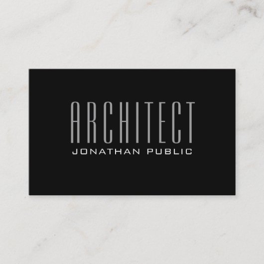 Elegant Modern Luxury Plain Architecture Visitekaartje (Voorkant)