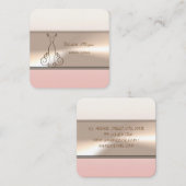 Elegant Modern Luxury Professional, Dress Vierkante Visitekaartje (Voorkant / Achterkant)