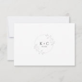 Elegant modern Luxury Script Wedding RSVP Kaartje (Achterkant)