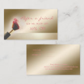 Elegant Modern, Makeup Brush Reference Kaart (Voorkant / Achterkant)