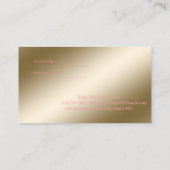 Elegant Modern, Makeup Brush Reference Kaart (Achterkant)