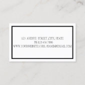 Elegant Modern Makeup, Silver Glitter Faux Lashes Visitekaartje (Achterkant)