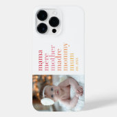 Elegant Modern Mama Mere Moeder Foto iPhone Hoesje (Achterkant)