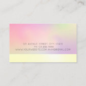 Elegant Modern Mandala Colorful Holographic Visitekaartje (Achterkant)