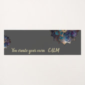 Elegant Modern Mandala - Je Creëer je eigen kalm Yogamat (Achterkant (horizontaal))