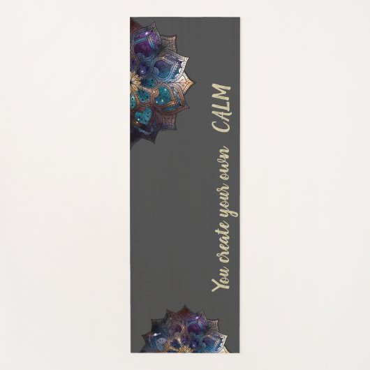 Elegant Modern Mandala - Je Creëer je eigen kalm Yogamat (Voorkant)