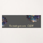 Elegant Modern Mandala - Je Creëer je eigen kalm Yogamat (Voorkant (horizontaal))