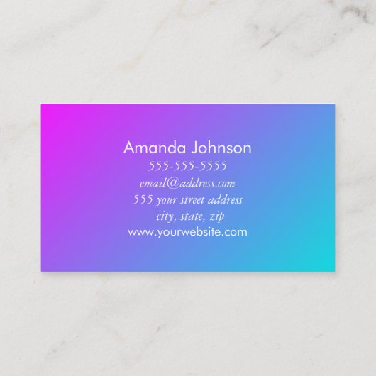 Elegant Modern Mandala Yoga Instructor Holistic Visitekaartje (Achterkant)