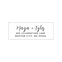 Elegant modern Manuscript Handgeschreven Adres