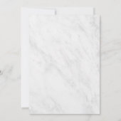Elegant Modern Marble Trendy Save the Date Kaart (Achterkant)