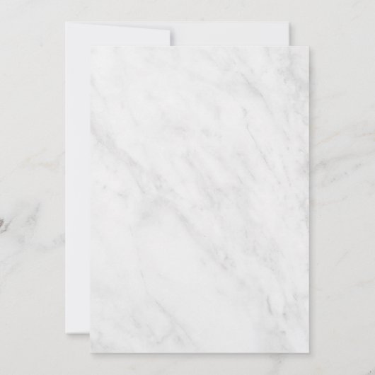 Elegant Modern Marble Trendy Save the Date Kaart (Achterkant)