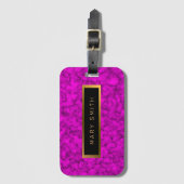 Elegant modern marmer Gold Bagagelabel (Voorkant (verticaal))