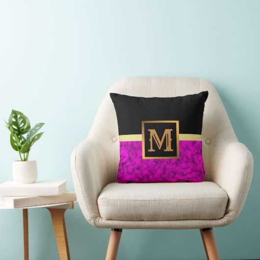 Elegant modern marmer Gold Kussen (Stoel)