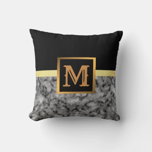 Elegant modern marmer Gold Kussen (Voorkant)