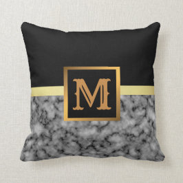 Elegant modern marmer Gold Kussen