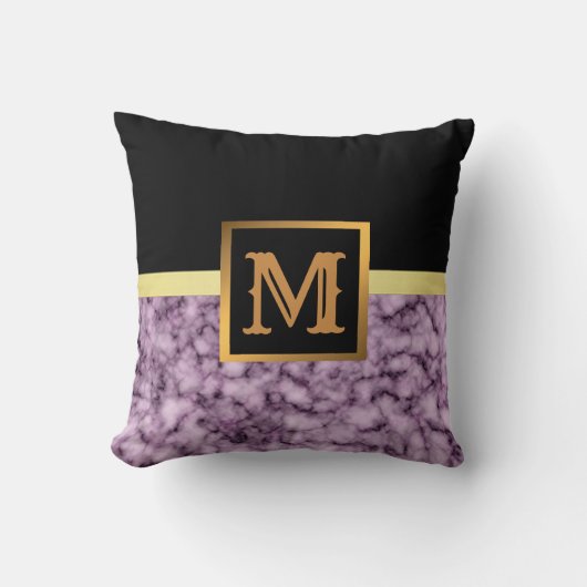 Elegant modern marmer Gold Kussen (Voorkant)