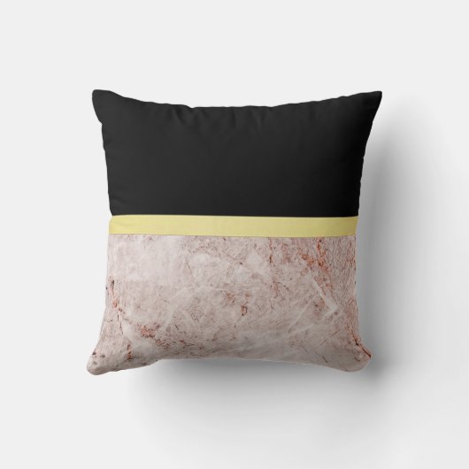 Elegant modern marmer Gold Kussen (Achterkant)