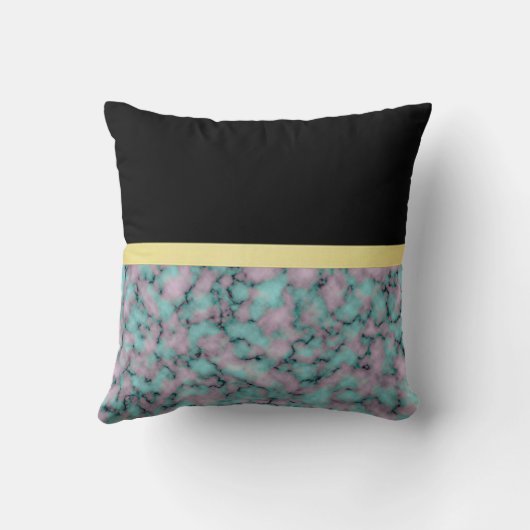 Elegant modern marmer Gold Kussen (Achterkant)