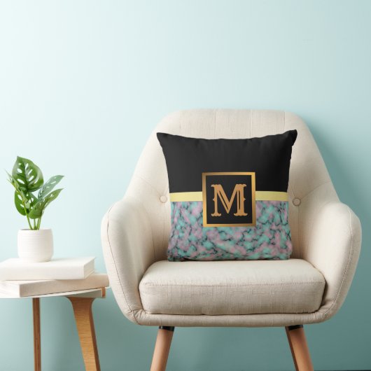 Elegant modern marmer Gold Kussen (Stoel)