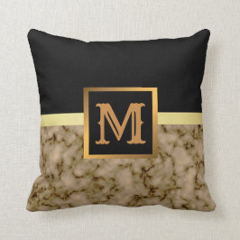Elegant modern marmer Gold Kussen