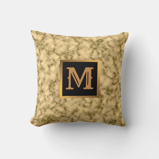 Elegant modern marmer Gold Kussen (Voorkant)