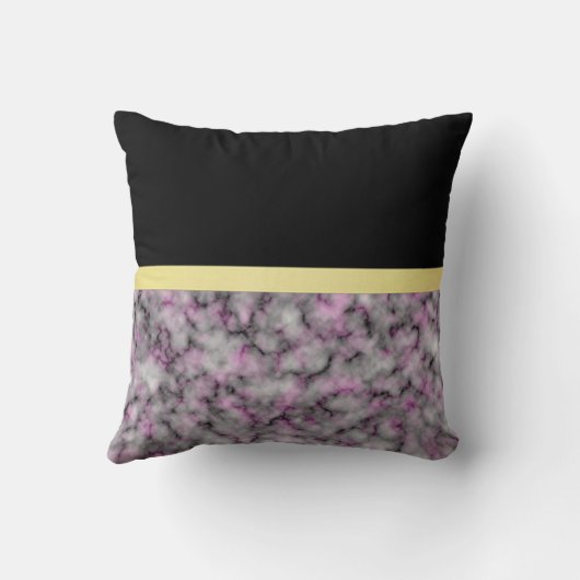 Elegant modern marmer Gold Kussen (Achterkant)