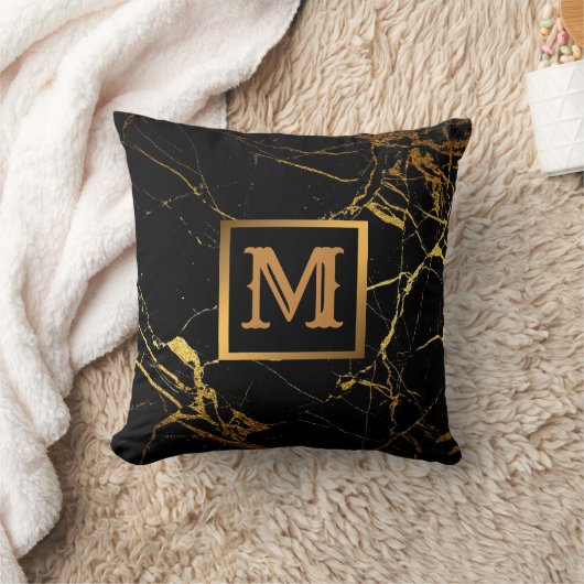 Elegant modern marmer Gold Kussen (Deken)