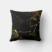 Elegant modern marmer Gold Kussen (Achterkant)