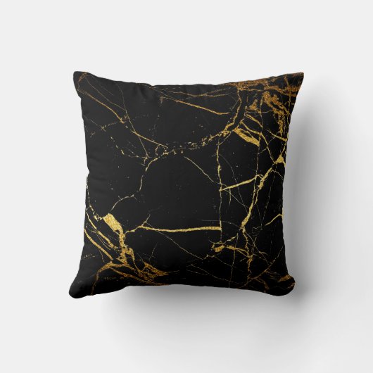 Elegant modern marmer Gold Kussen (Achterkant)