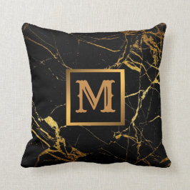 Elegant modern marmer Gold Kussen