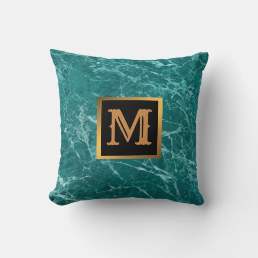 Elegant modern marmer Gold Kussen (Voorkant)