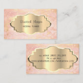 Elegant modern marmer, Gold Lijst Visitekaartje (Voorkant / Achterkant)