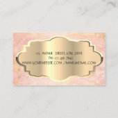 Elegant modern marmer, Gold Lijst Visitekaartje (Achterkant)