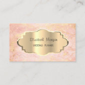 Elegant modern marmer, Gold Lijst Visitekaartje (Voorkant)