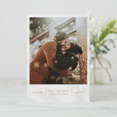 Elegant modern marmer Roos Gold bewaart de Kaart D (Staand voorkant)