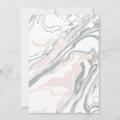 Elegant modern marmer save the date (Achterkant)