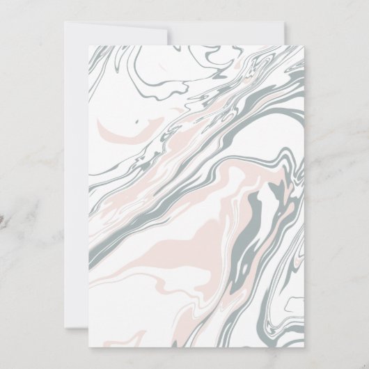 Elegant modern marmer save the date (Achterkant)
