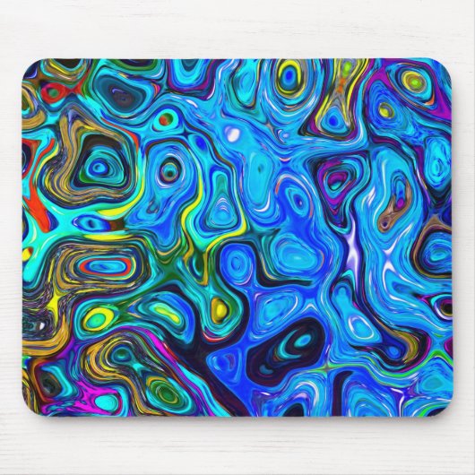 Elegant modern marmer waterverf schilderij Stone Muismat (Voorkant)