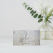 Elegant Modern Massage Therapist Visitekaartje (Staand voorkant)