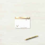 Elegant modern meisje, hart - op maat gemaakt post-it® notes (Op bureau)
