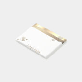 Elegant modern meisje, hart - op maat gemaakt post-it® notes (Schuin)