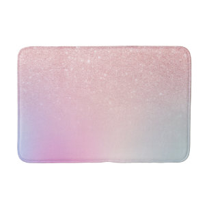 Elegant modern meisje roze roze roze goudglitter badmat