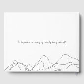 Elegant Modern Memorial Foto Gastenboek (Achterkant)