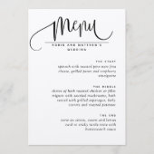 Elegant modern menu, Script Kraft Menu (Voorkant)
