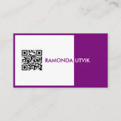 Elegant modern met QR-code Visitekaartje (Voorkant)