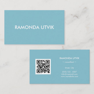 Elegant modern met QR-code Visitekaartje